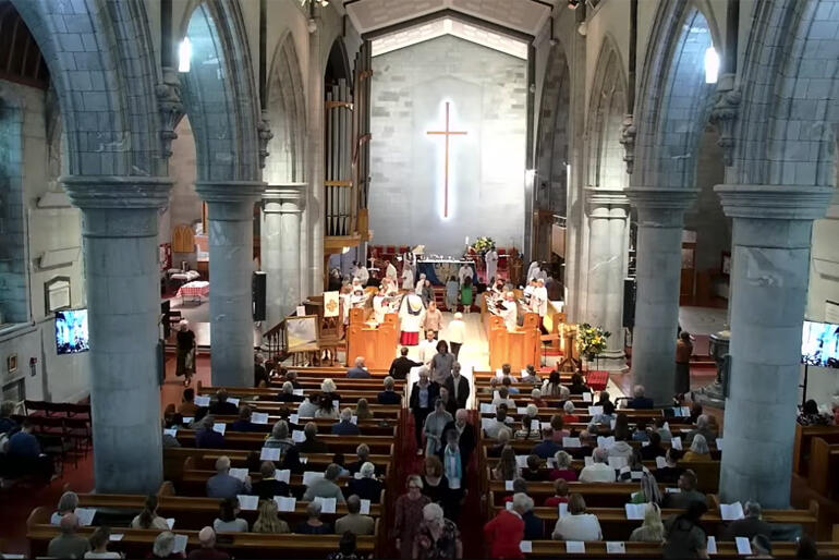 Nelson Cathedral celebrates Easter day with a choral service of holy communion.