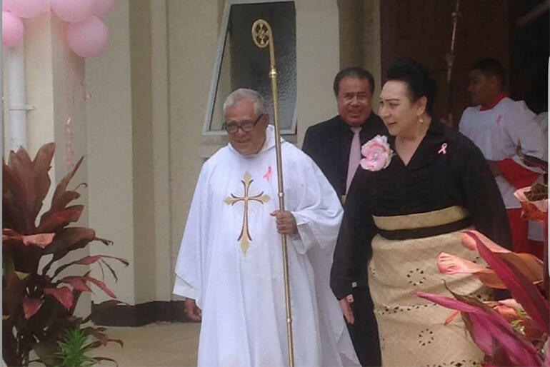Bishop 'Afa accompanies Tongan Royal the Honorable Frederica Tuita at St Paul's Anglican Church in Nuku'alofa. Bishop 'Afa accompanies Tongan Royal the Honorable Frederica Tuita at St Paul's Anglican Church in Nuku'alofa.